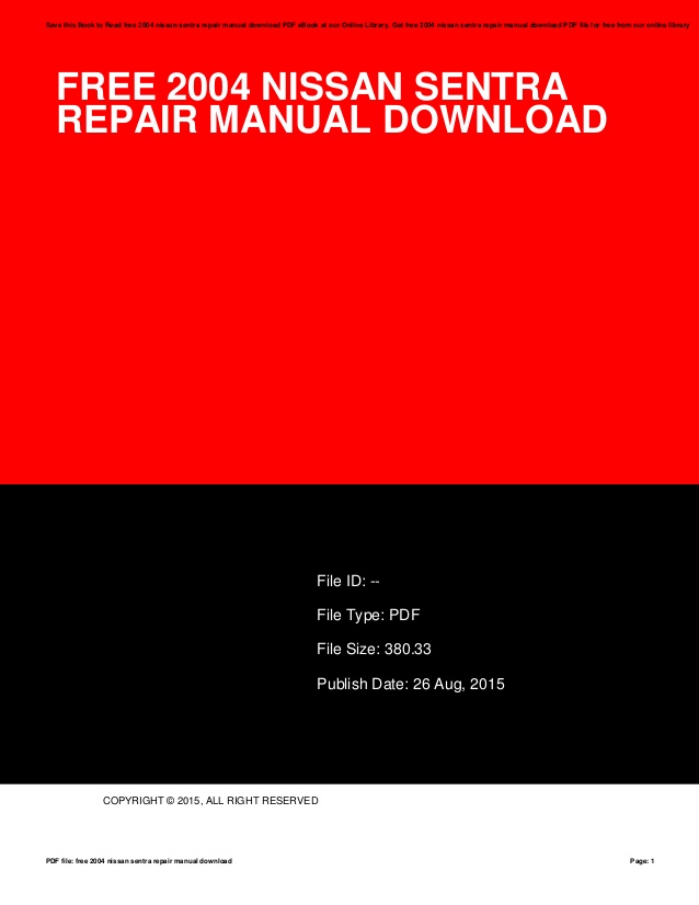 Download Manual Nissan Sentra Note 2015